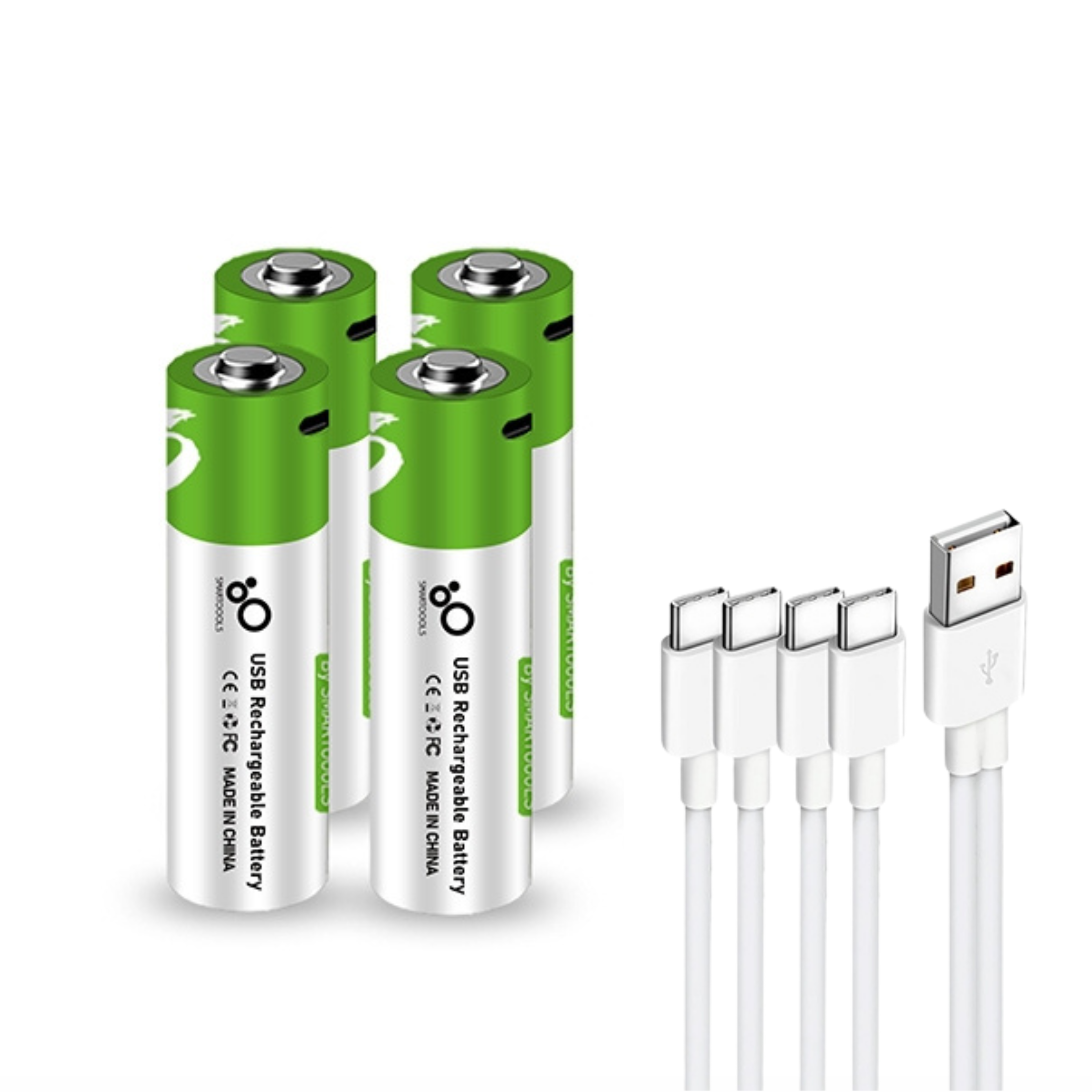 USB-C Rechargeable AA Batteries